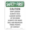 Signmission OSHA Sign, Ship Ladder Always Face, 10in X 7in Rigid Plastic, 7" W, 10" L, Portrait OS-SF-P-710-V-11045 - alternate 1
